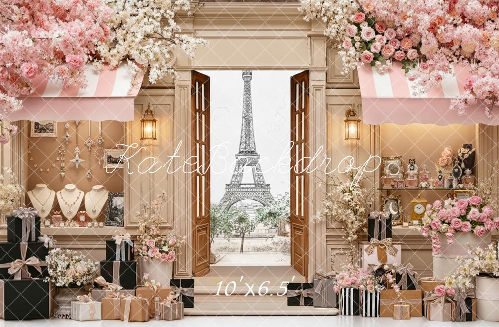 Kate Paris Eiffel Tower Jewellery Backdrop Designed by Chain Photography - Image 4