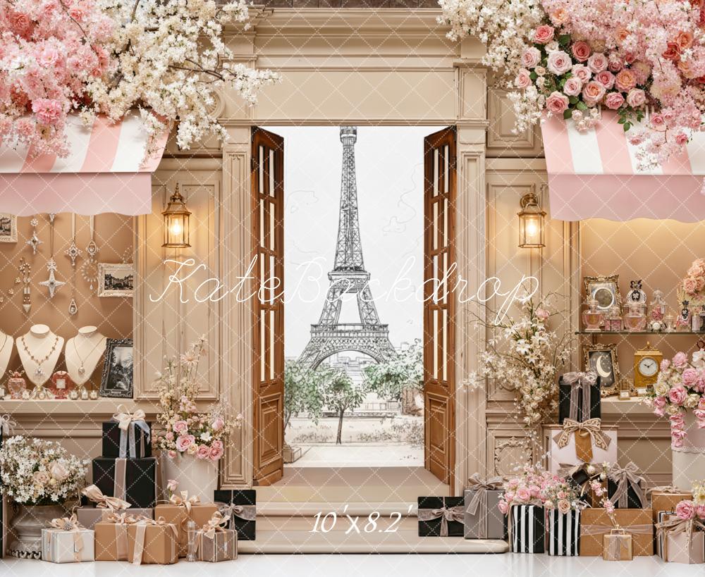 Kate Paris Eiffel Tower Jewellery Backdrop Designed by Chain Photography - Image 6