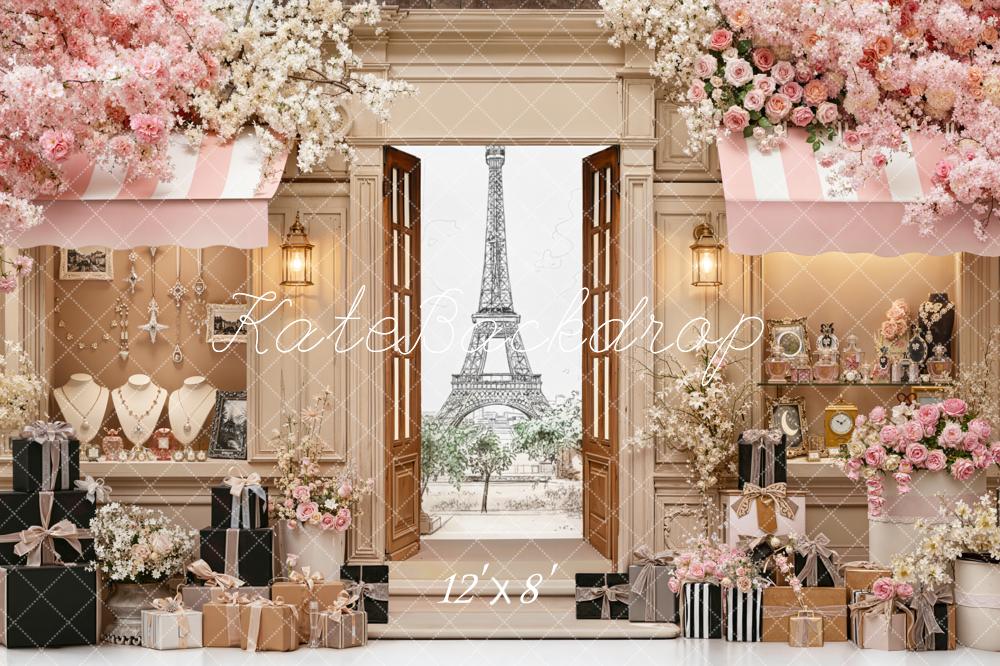 Kate Paris Eiffel Tower Jewellery Backdrop Designed by Chain Photography - Image 8