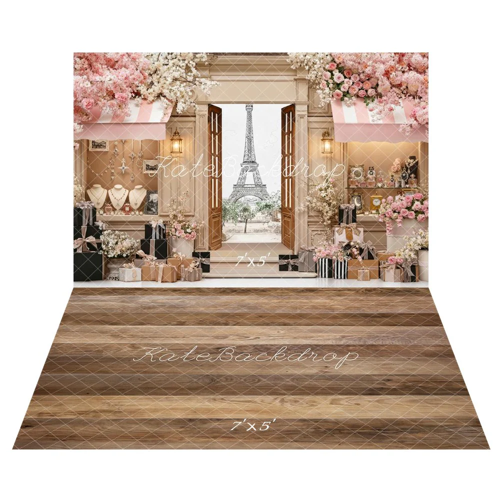 Kate Paris Tower Jewellery Perfume Backdrop+Wood Texture Planks Backdrop - Image 2