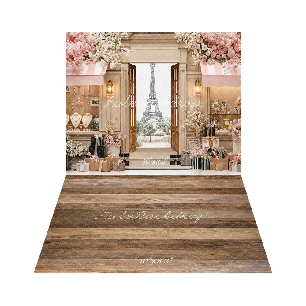 Kate Paris Tower Jewellery Perfume Backdrop+Wood Texture Planks Backdrop - Image 3