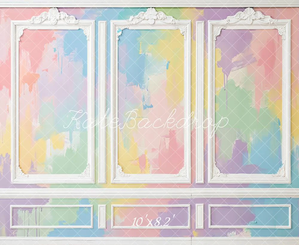 Kate Pastel Abstract Texture Ornate Fleece Backdrop Designed by Chain Photography - Image 3
