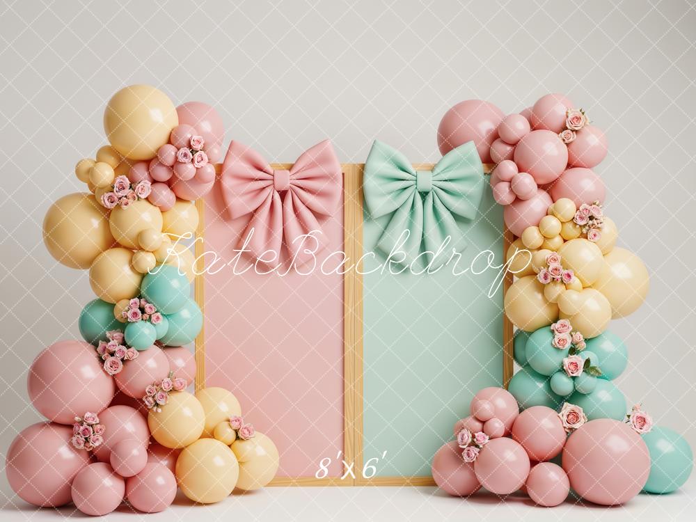 Kate Pastel Balloons Bows Panels Backdrop Designed by Patty Robert - Image 3