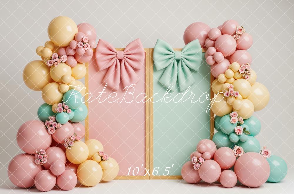 Kate Pastel Balloons Bows Panels Backdrop Designed by Patty Robert - Image 4
