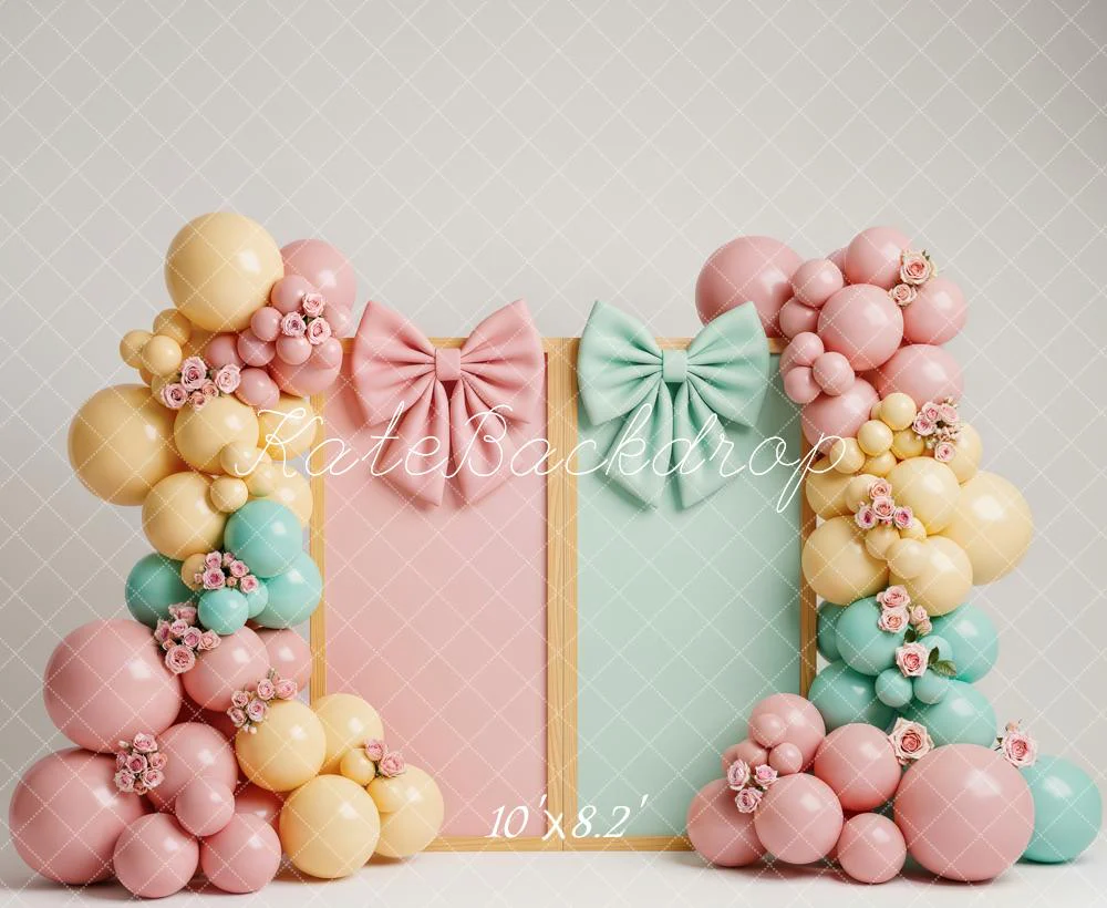 Kate Pastel Balloons Bows Panels Backdrop Designed by Patty Robert - Image 6