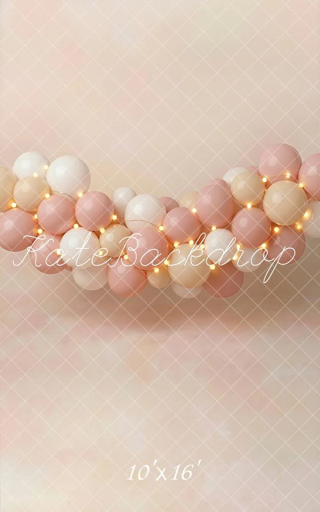 Kate Pastel Balloons Garland Lights Backdrop Designed by Emetselch - Image 10