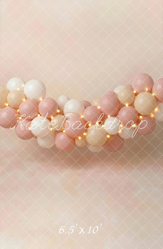 Kate Pastel Balloons Garland Lights Backdrop Designed by Emetselch - Image 4