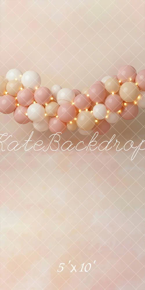 Kate Pastel Balloons Garland Lights Backdrop Designed by Emetselch - Image 8