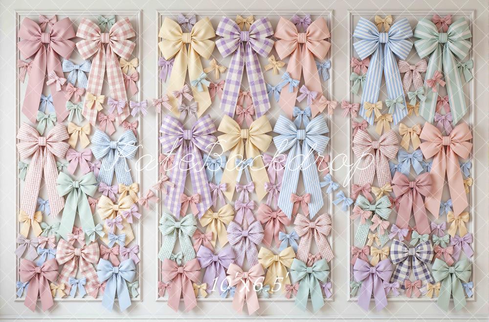 Kate Pastel Bows Wall Pattern Backdrop Designed by Mini MakeBelieve - Image 4