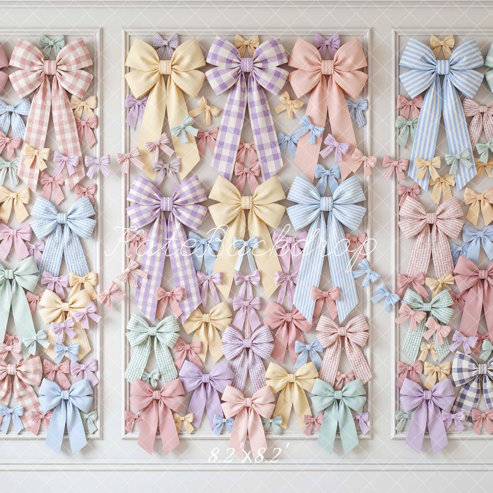 Kate Pastel Bows Wall Pattern Backdrop Designed by Mini MakeBelieve - Image 5