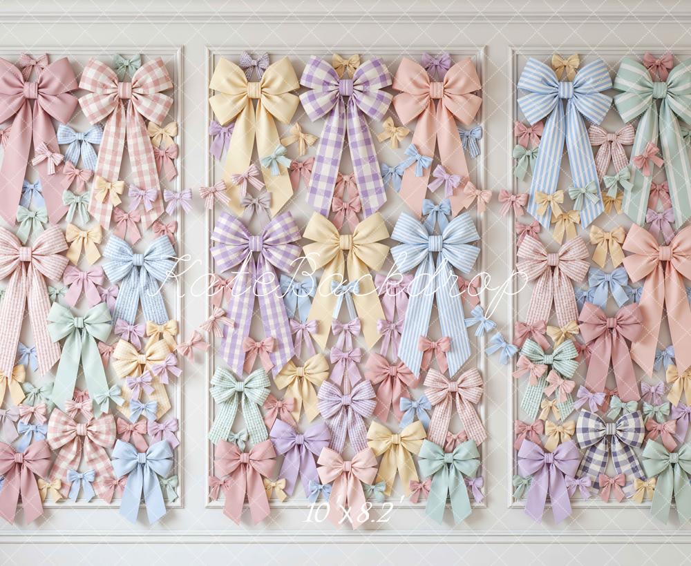 Kate Pastel Bows Wall Pattern Backdrop Designed by Mini MakeBelieve - Image 6