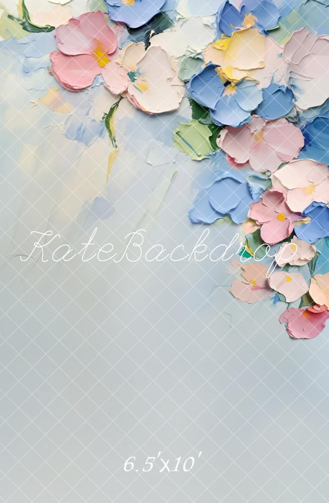 Kate Pastel Floral Abstract Texture Backdrop Designed by Emetselch - Image 3