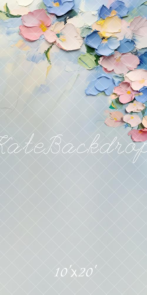 Kate Pastel Floral Abstract Texture Backdrop Designed by Emetselch - Image 4