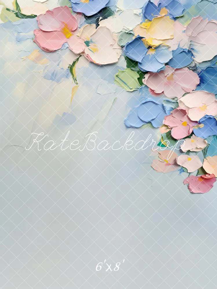 Kate Pastel Floral Abstract Texture Backdrop Designed by Emetselch - Image 5