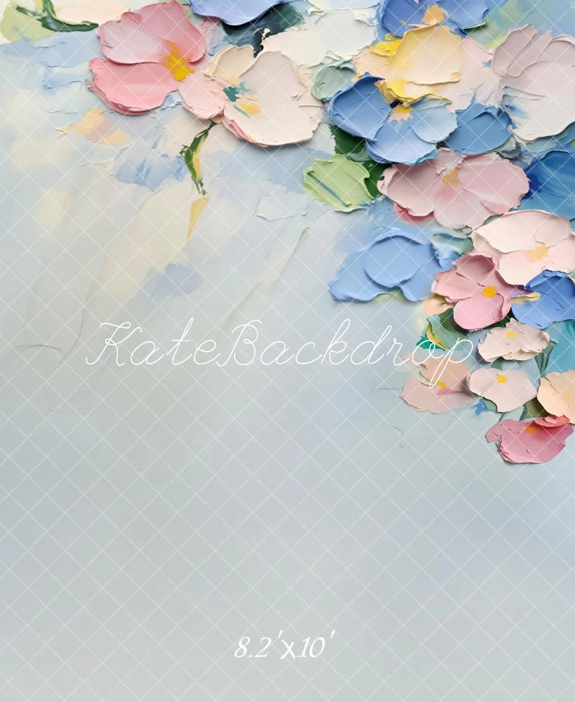 Kate Pastel Floral Abstract Texture Backdrop Designed by Emetselch - Image 6