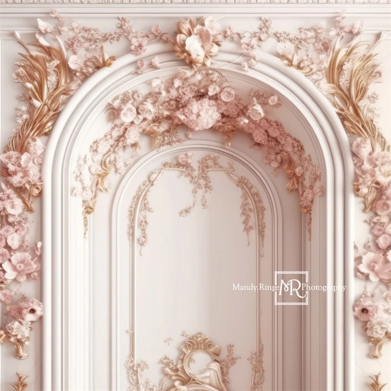 Kate Pink and White Princess Wall Backdrop Designed by Mandy Ringe Photography - Image 5