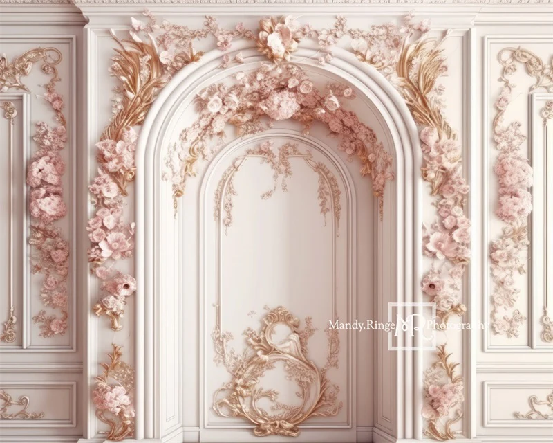 Kate Pink and White Princess Wall Backdrop Designed by Mandy Ringe Photography - Image 6