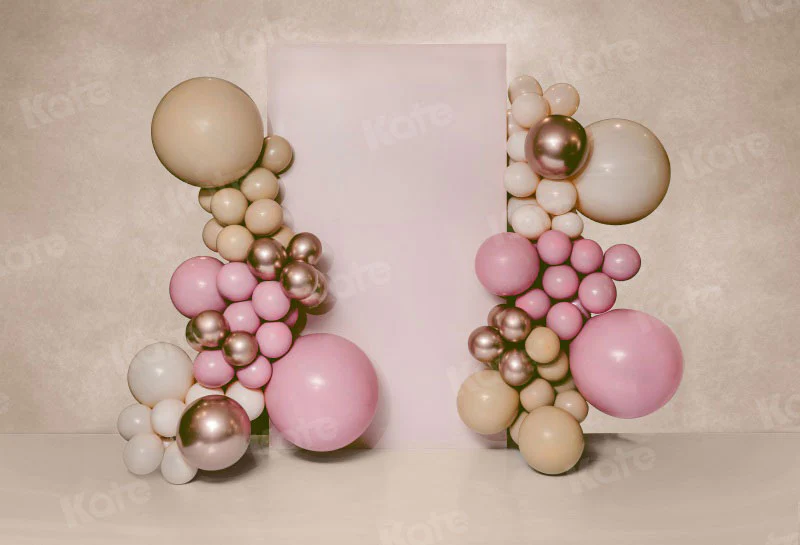 Kate Pink Balloons Birthday Backdrop Designed by Uta Mueller Photography - Image 2