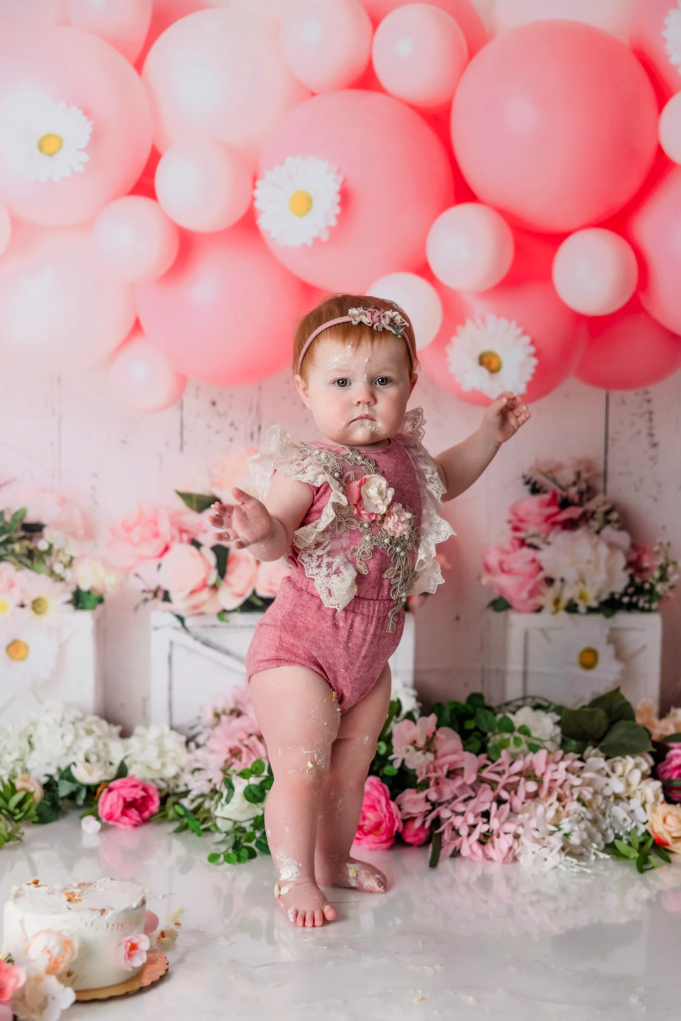 Kate Pink Birthday Balloons Backdrop Designed by Mandy Ringe Photography - Image 3