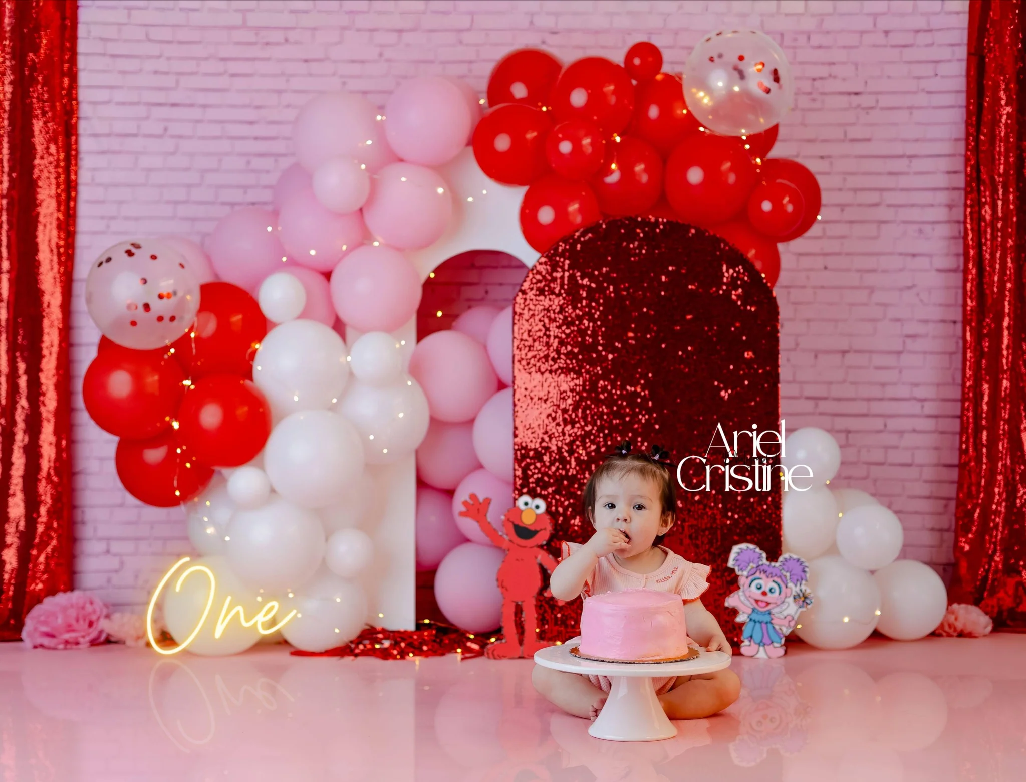 Kate Pink Brick Wall Photography Backdrops - Image 3