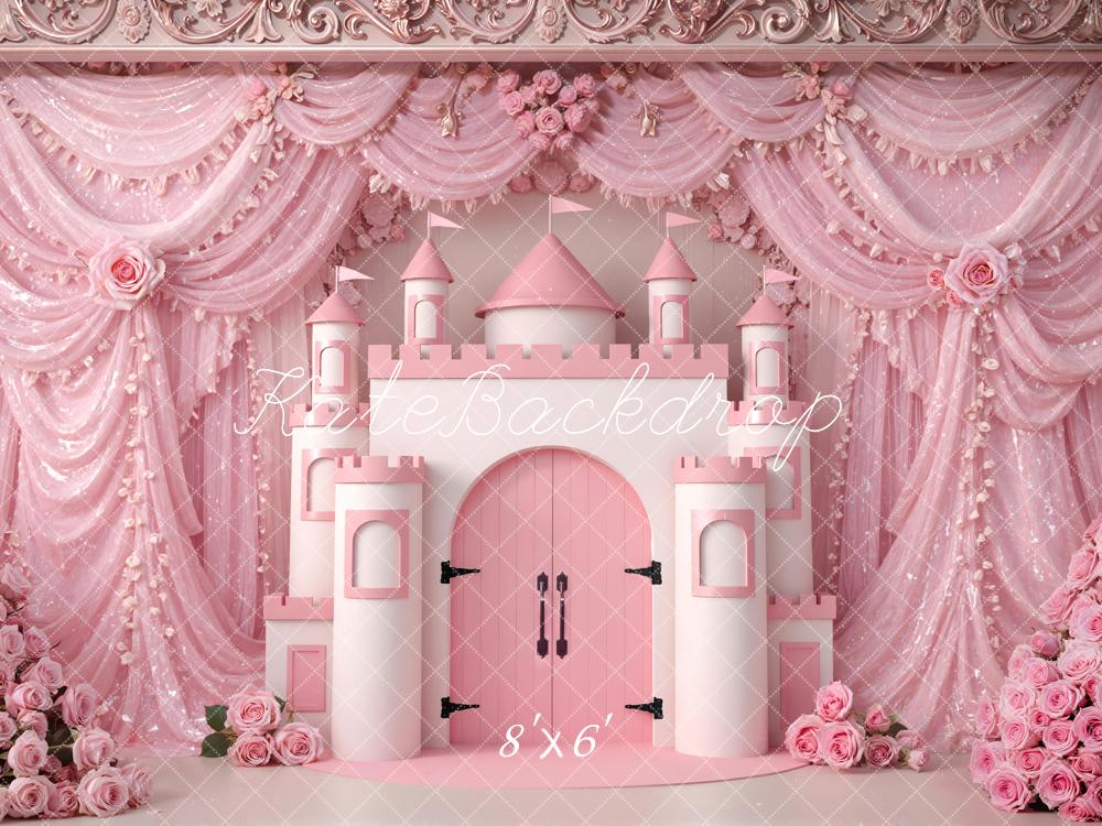 Kate Pink Castle Drapes Backdrop Designed by Mini MakeBelieve - Image 3