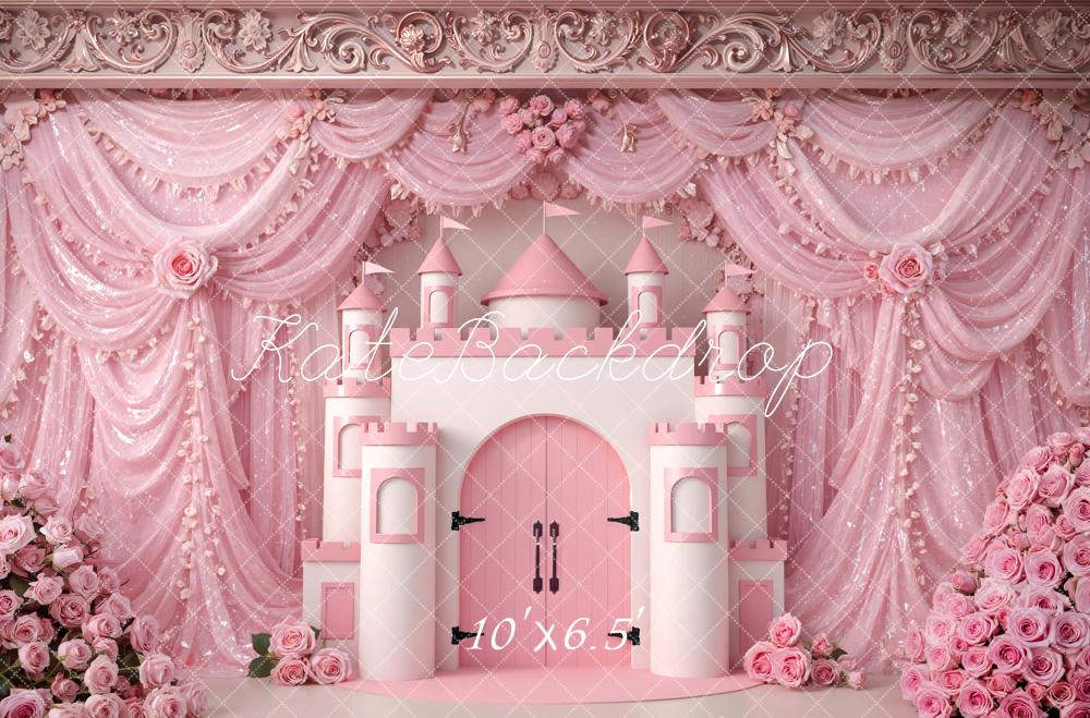 Kate Pink Castle Drapes Backdrop Designed by Mini MakeBelieve - Image 4