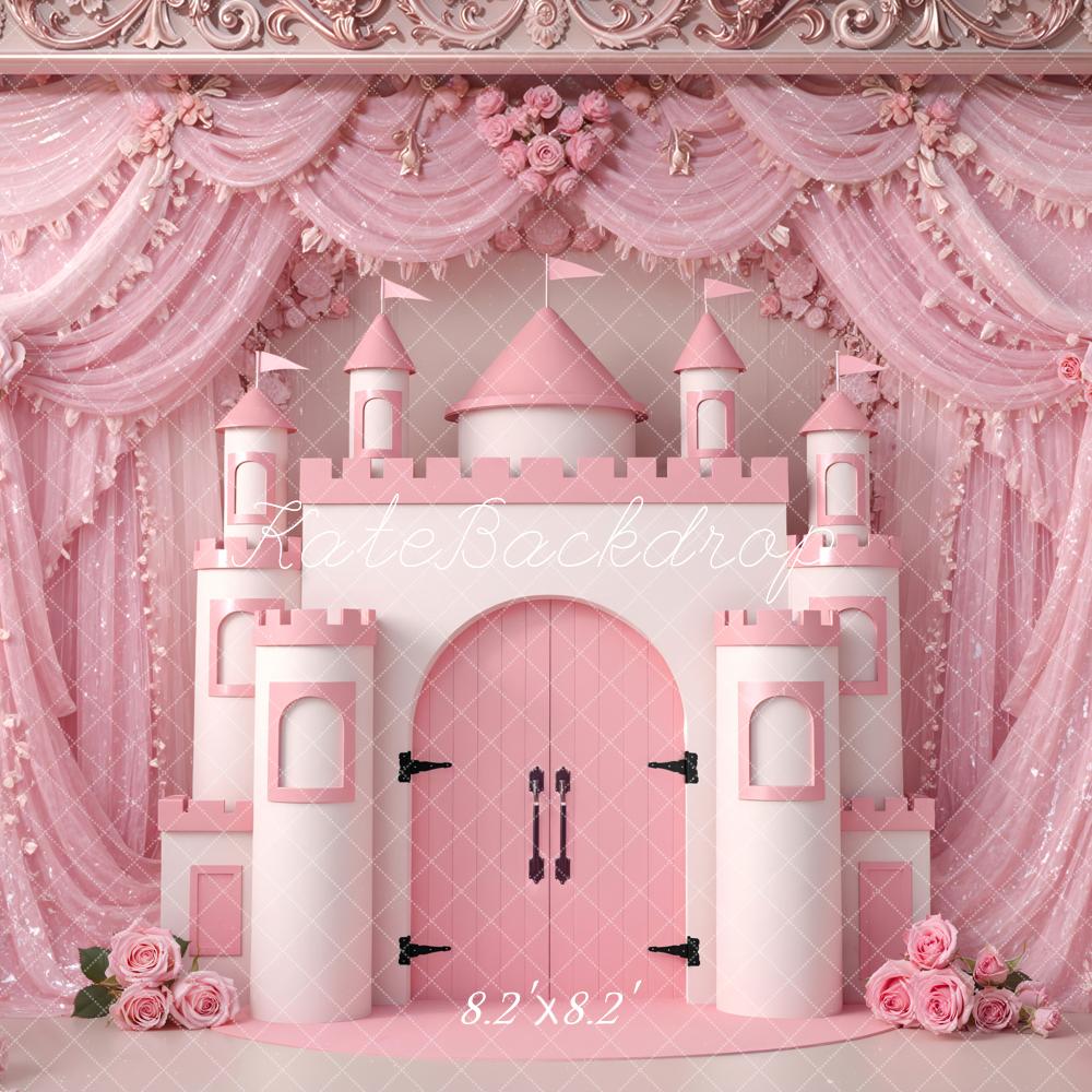 Kate Pink Castle Drapes Backdrop Designed by Mini MakeBelieve - Image 5