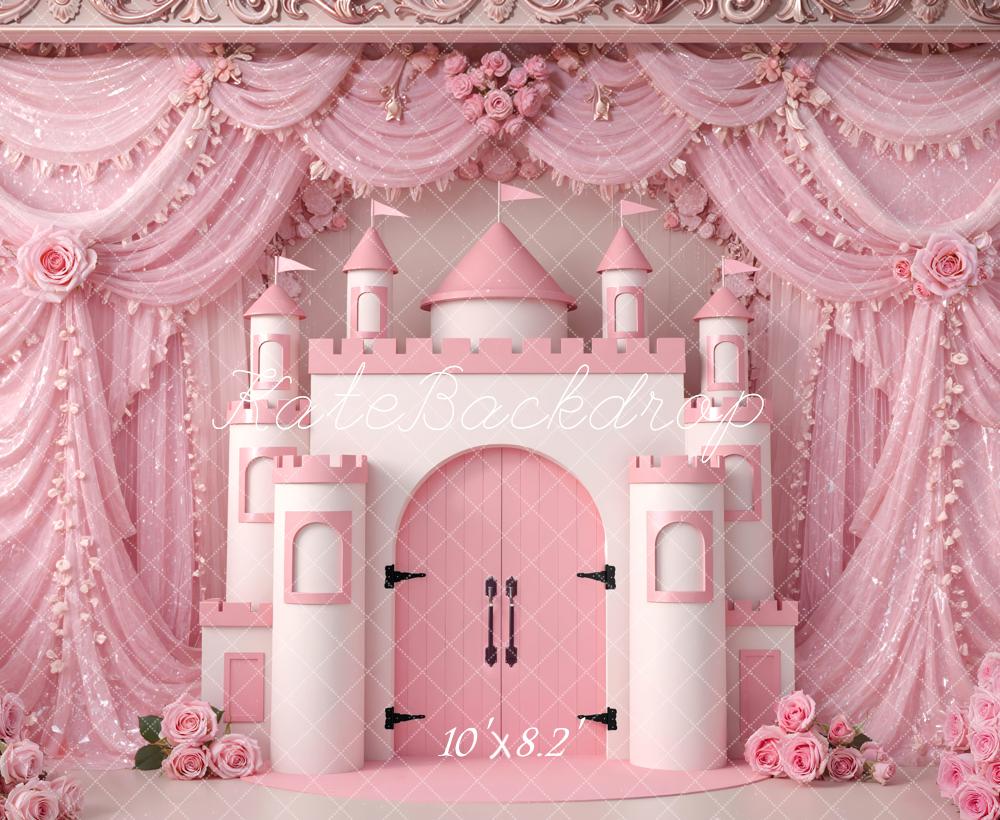 Kate Pink Castle Drapes Backdrop Designed by Mini MakeBelieve - Image 6