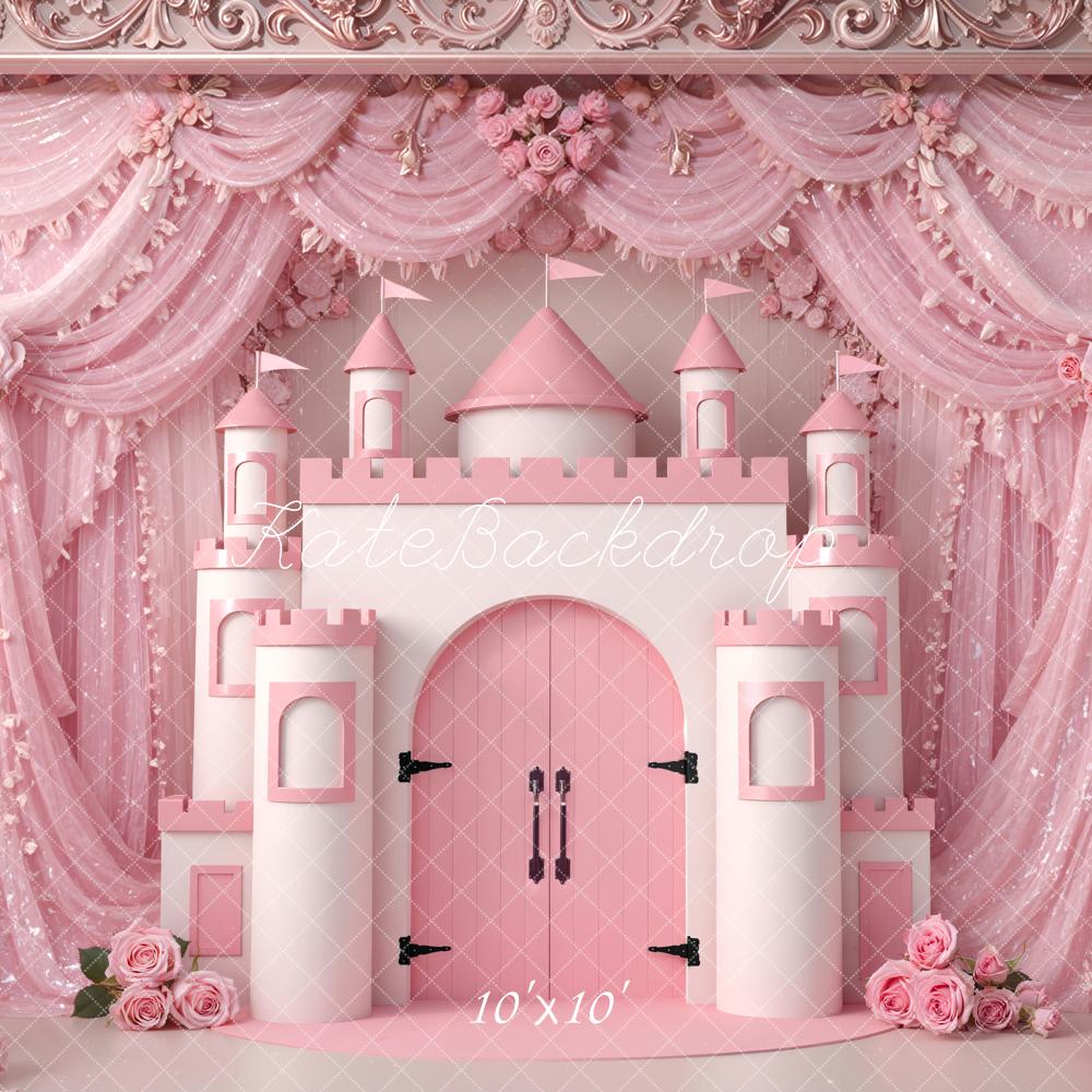 Kate Pink Castle Drapes Backdrop Designed by Mini MakeBelieve - Image 7