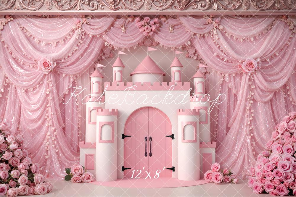 Kate Pink Castle Drapes Backdrop Designed by Mini MakeBelieve - Image 8