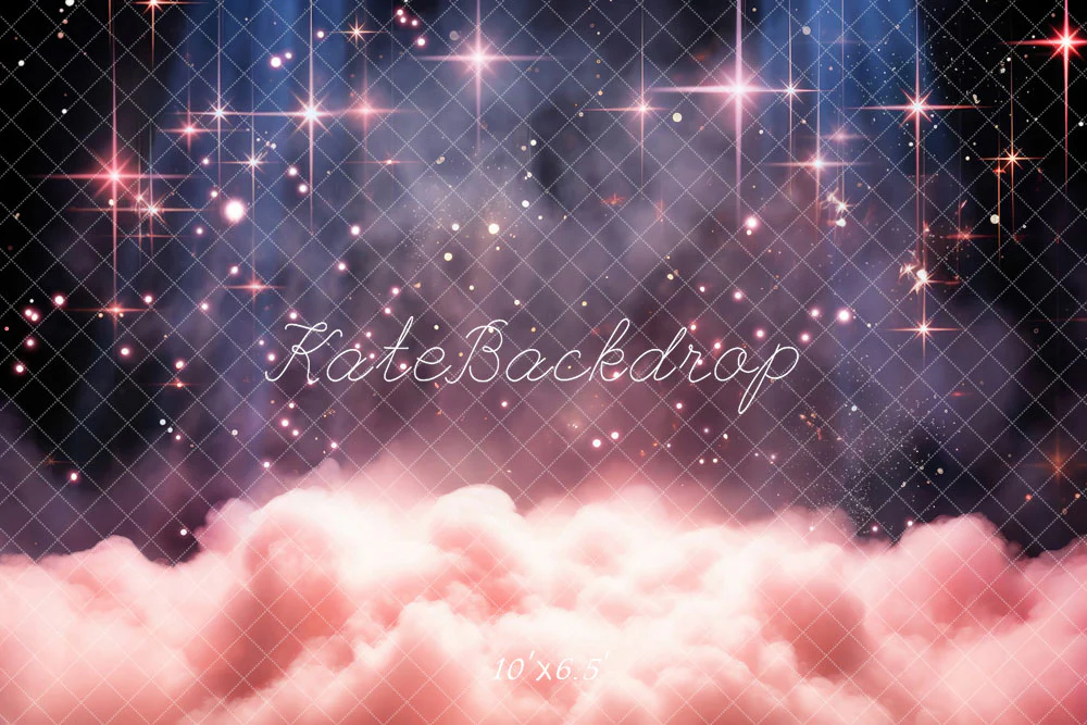 Kate Pink Clouds and Starry Sky Backdrop Designed by Chain Photography - Image 4