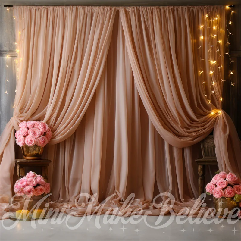 Kate Pink Curtain Backdrop Designed by Mini MakeBelieve - Image 2