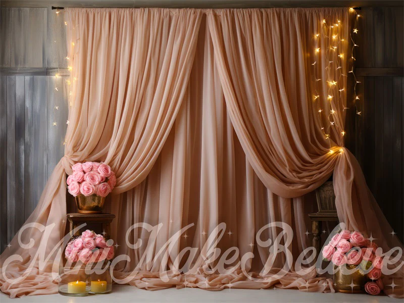 Kate Pink Curtain Backdrop Designed by Mini MakeBelieve - Image 3