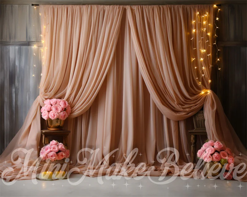 Kate Pink Curtain Backdrop Designed by Mini MakeBelieve - Image 4
