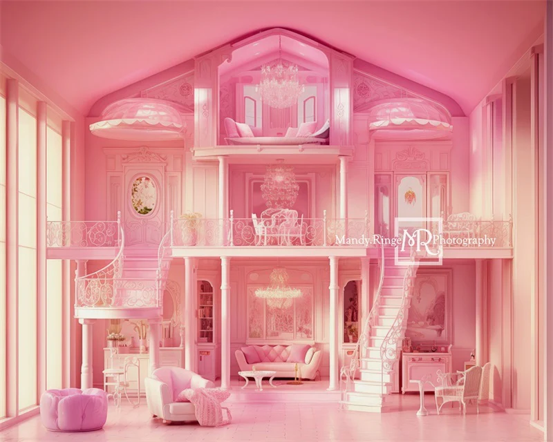 Kate Pink Fantasy Doll Mansion Backdrop Designed by Mandy Ringe Photography - Image 5