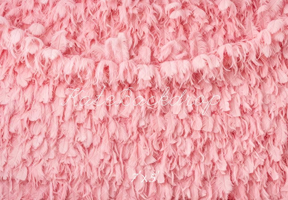 Kate Pink Feather Layers Backdrop Designed by Patty Robert
