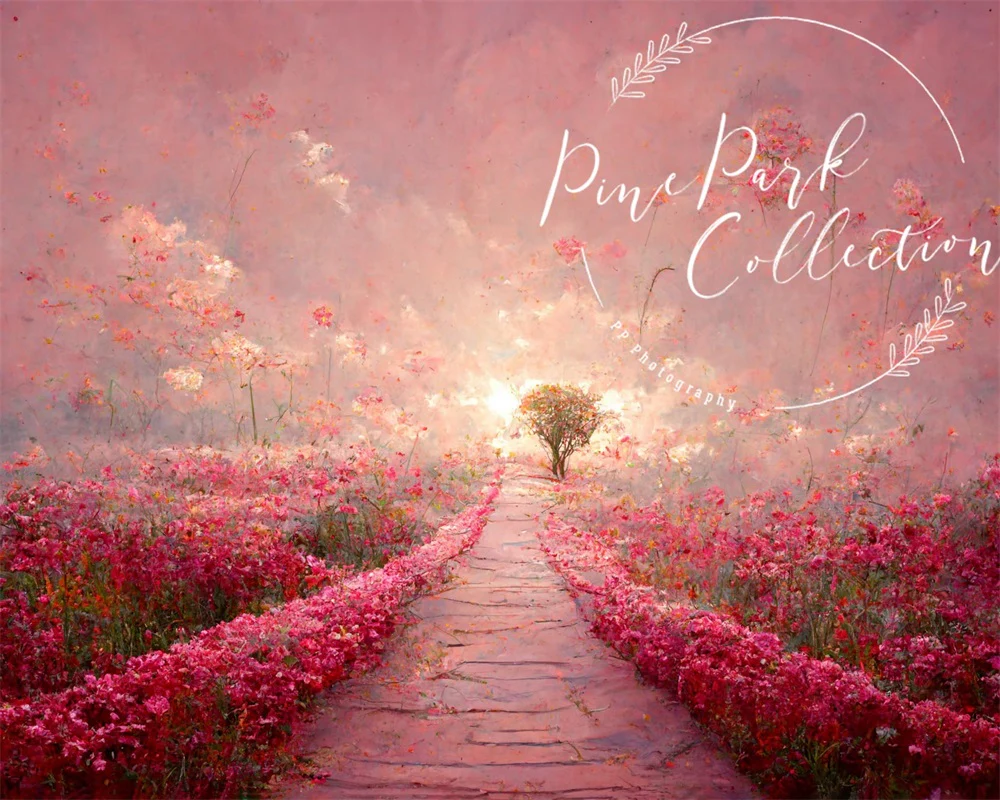 Kate Pink Floral Dream Path Backdrop Designed By Pine Park Collection - Image 3