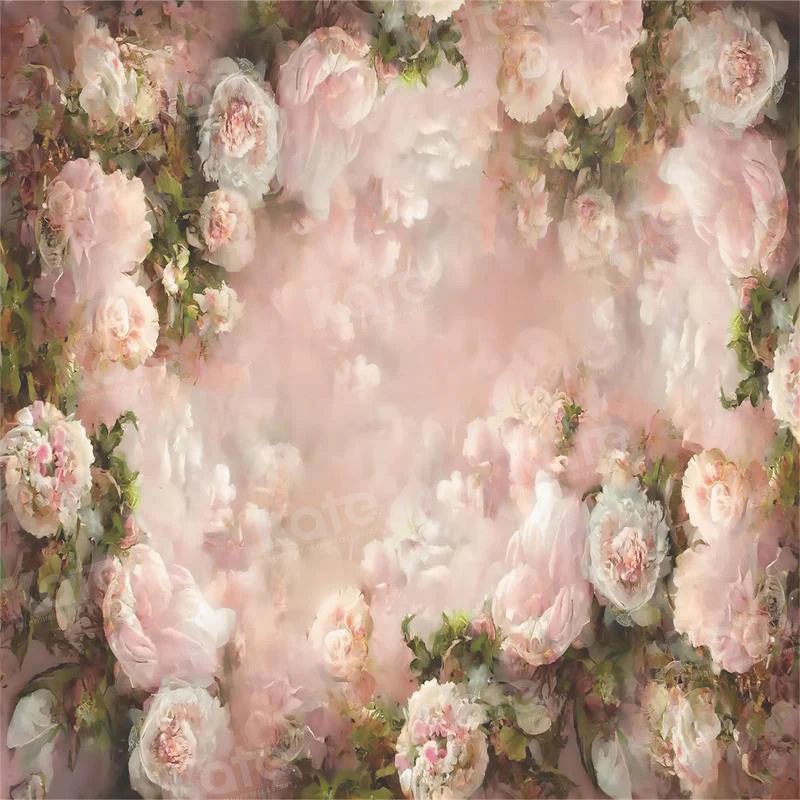 Kate Pink Floral Fine Art Backdrop for Photography - Image 2