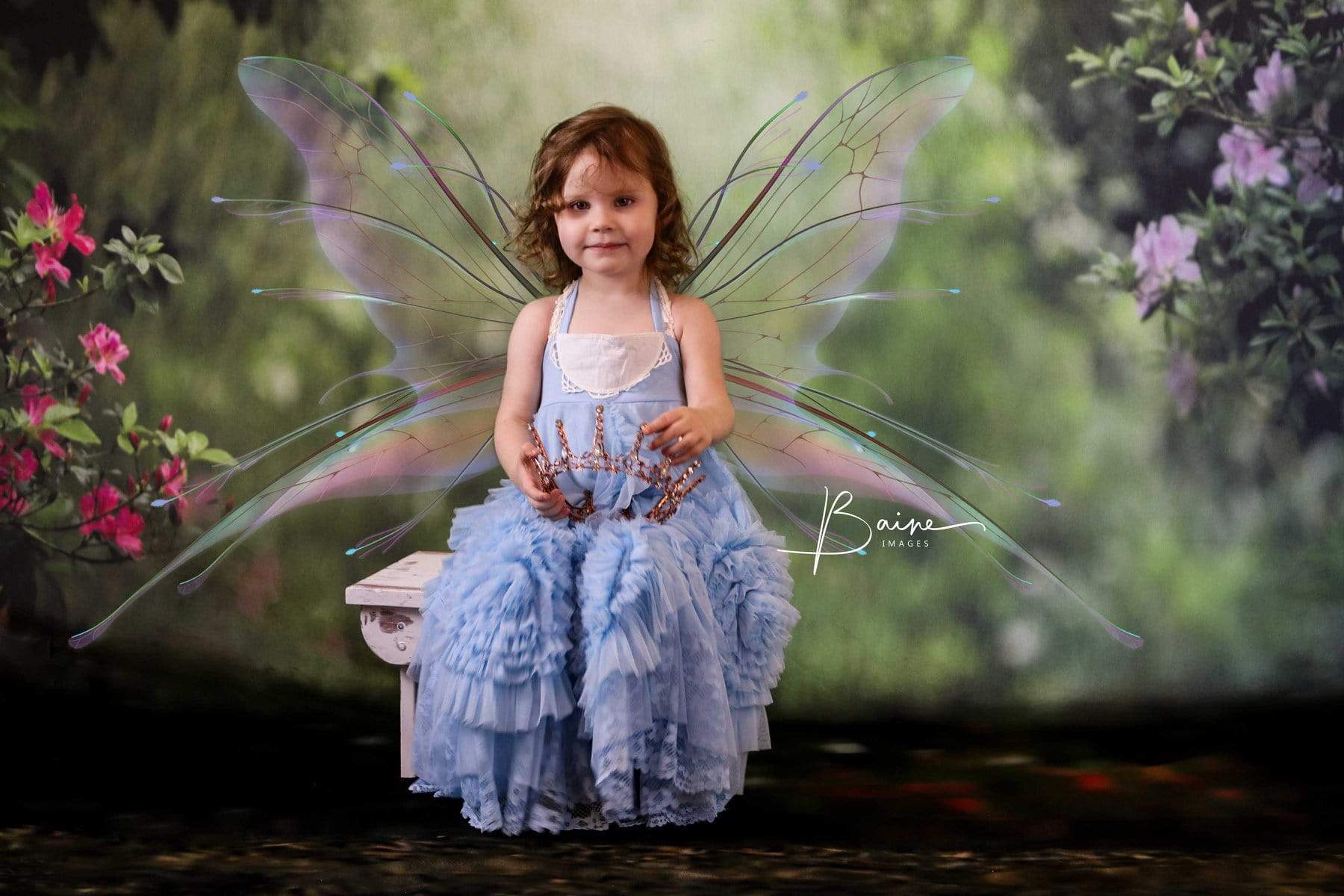 Kate Pink Floral Garden spring Backdrop for Photography Designed by Pine Park Collection - Image 7