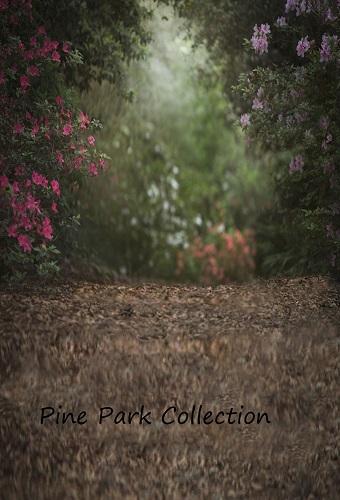 Kate Pink Flower Garden Square Spring Backdrop Designed by Pine Park Collection - Image 2