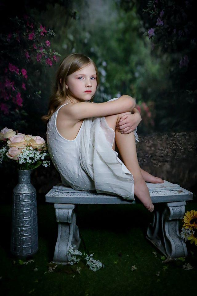 Kate Pink Flower Garden Square Spring Backdrop Designed by Pine Park Collection - Image 7