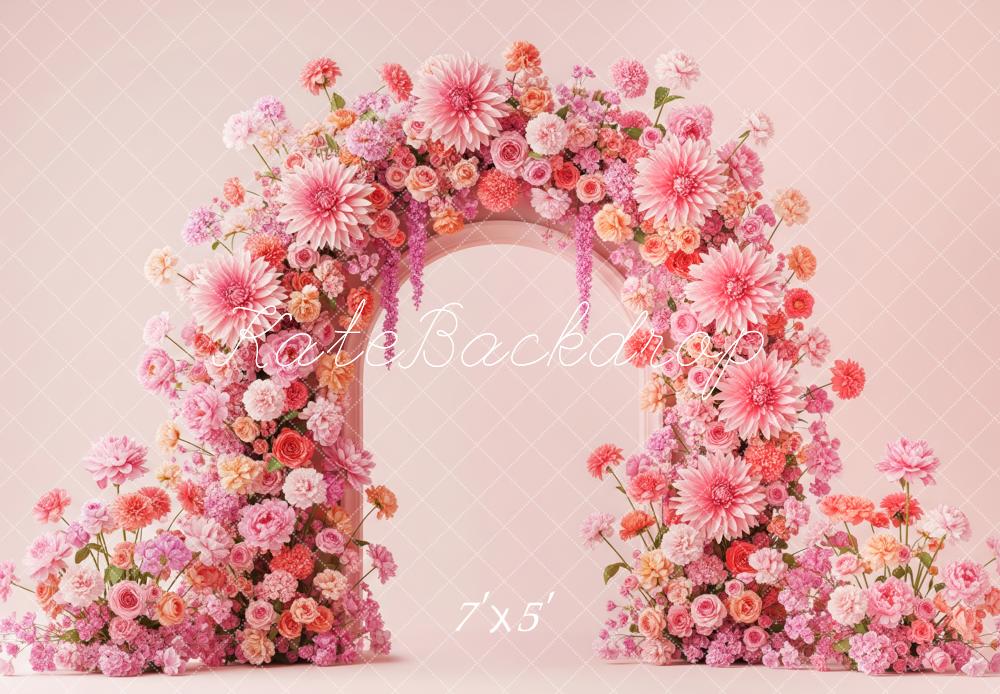 Kate Pink Flower Arch Backdrop Designed by Patty Robert