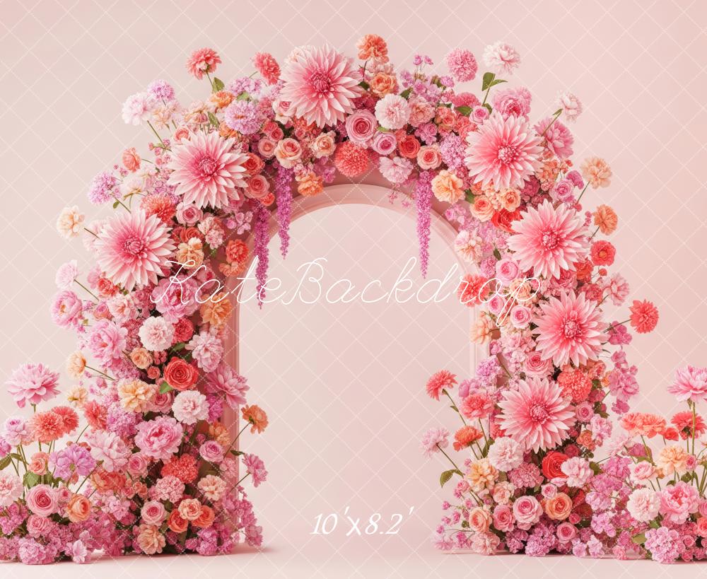 Kate Pink Flower Arch Backdrop Designed by Patty Robert - Image 6