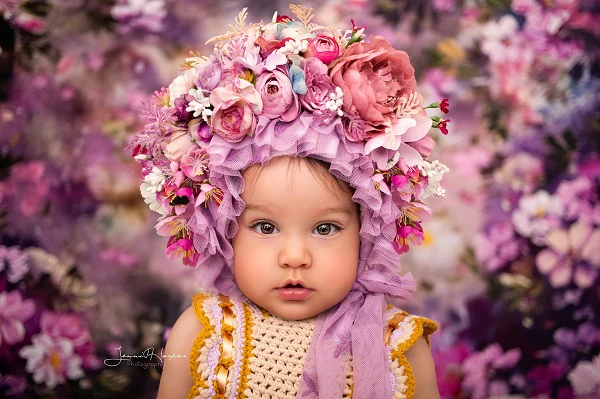 Kate Pink Flower Dark Color Backdrops for Photography - Image 4