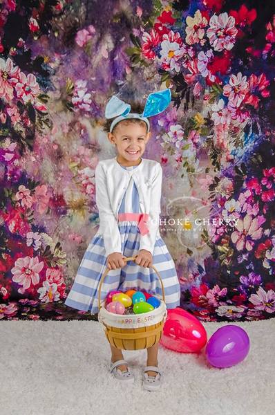 Kate Pink Flower Dark Color Backdrops for Photography - Image 7