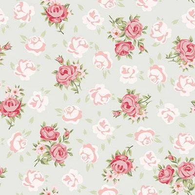 Kate Pink Flower White Background Pattern Baby Photography Backdrop - Image 2