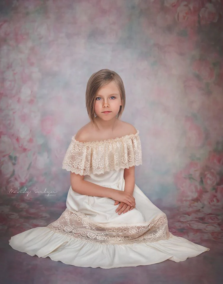 Kate Pink Flowers Valentine's Day Abstract Portrait Photography Backdrops - Image 4