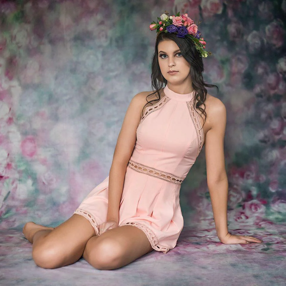 Kate Pink Flowers Valentine's Day Abstract Portrait Photography Backdrops - Image 9