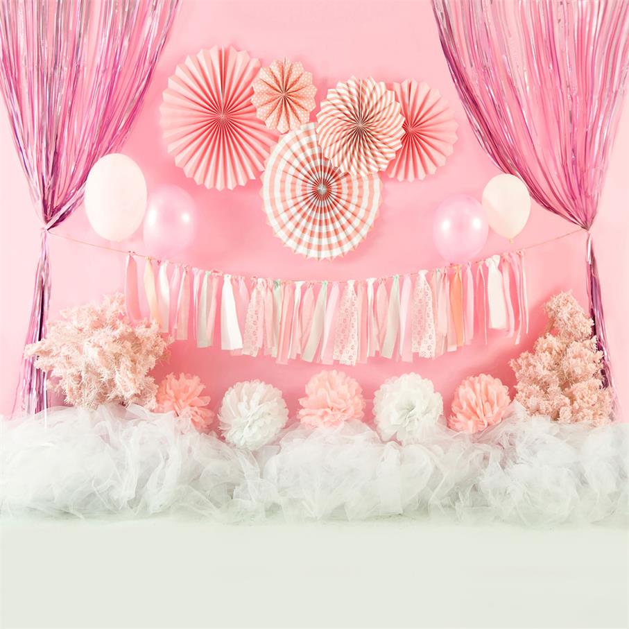 Kate Pink Girls Cake Smash Backdrop Designed by Jia Chan Photography - Image 2