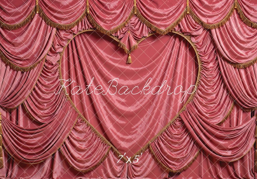 Kate Pink Heart Shape Drapes Wall Backdrop Designed by Mini MakeBelieve - Image 2